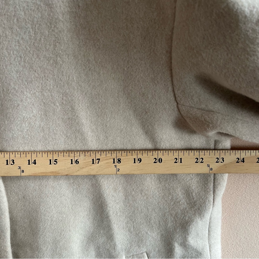 Reformation Irene Cream Wool Coat Size L NWT Classic Minimalist - Picture 9 of 14